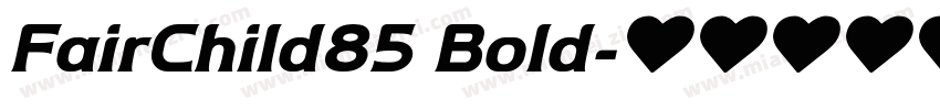 FairChild85 Bold字体转换